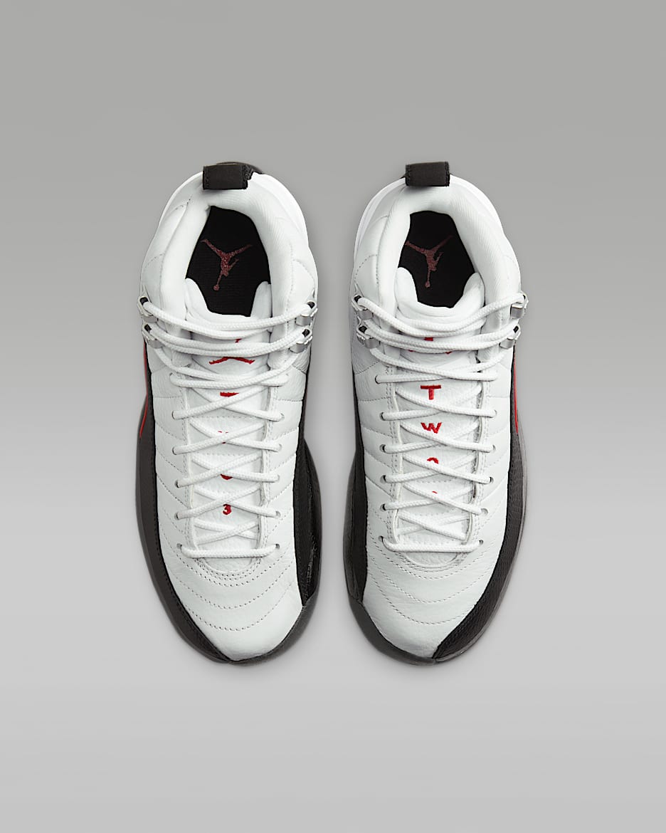 Air Jordan 12 Retro Taxi Flip Big Kids Shoes. Nike